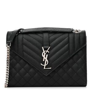 SAINT LAURENT Triquilt Medium Monogram Satchel